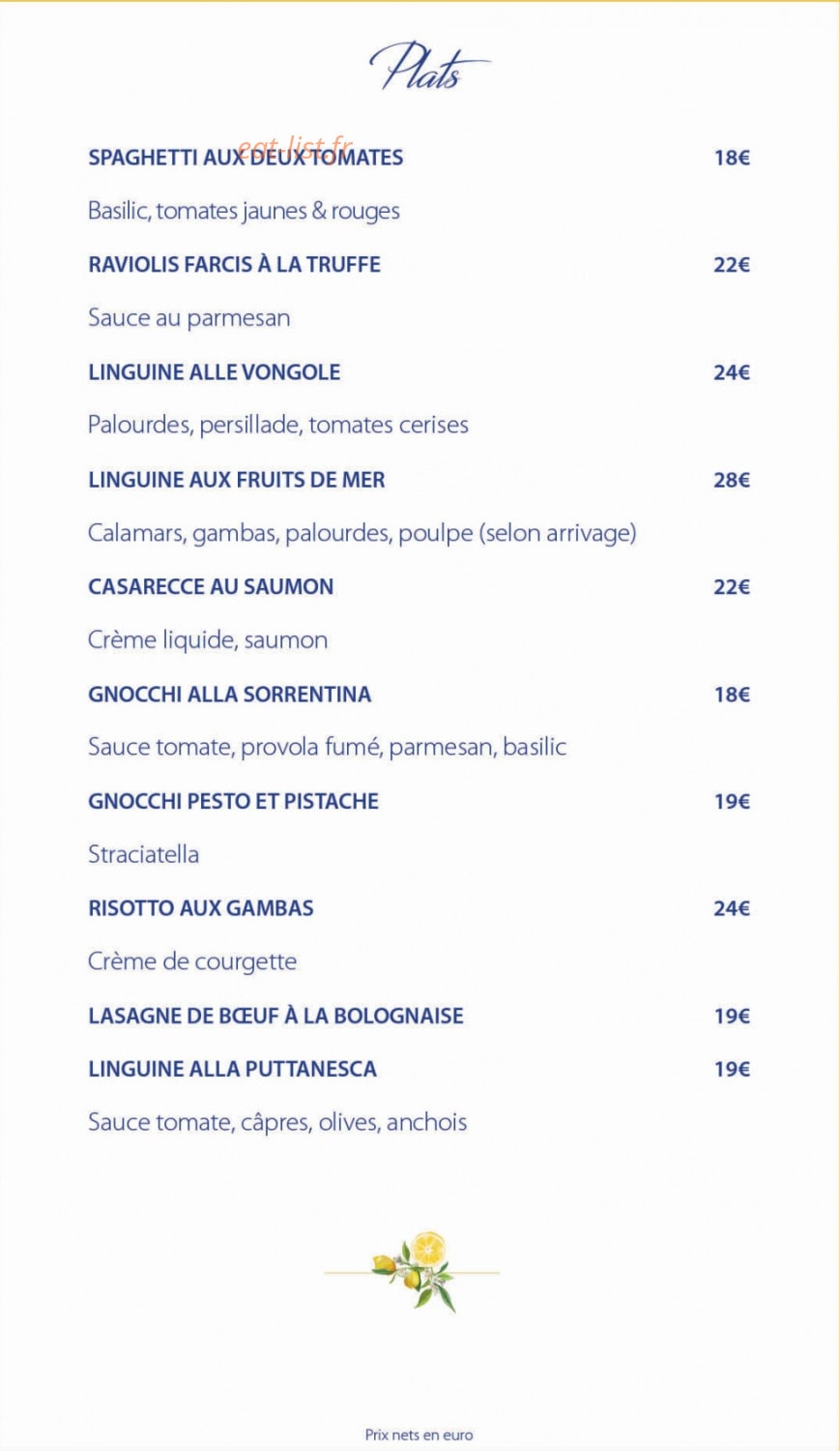 Claudia Paris — carte page 4