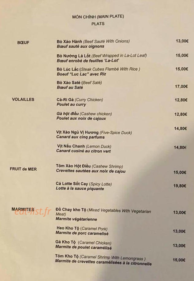 Cô Tư — carte page 2