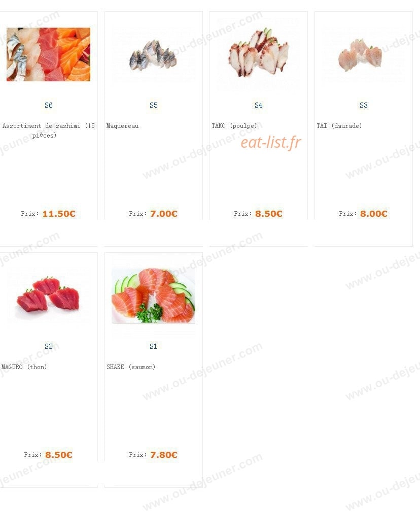 Coki sushi — carte page 12