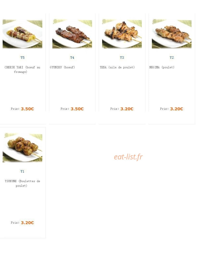 Coki sushi — carte page 8