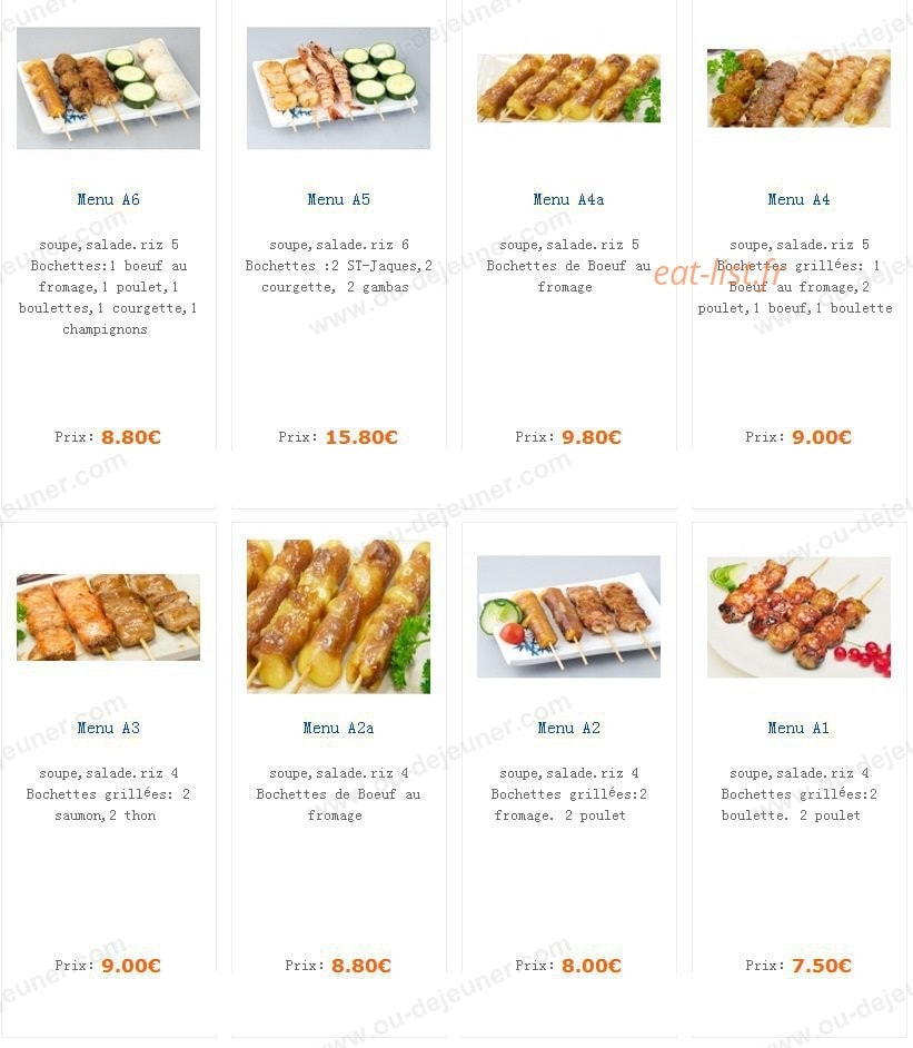 Coki sushi — carte page 4