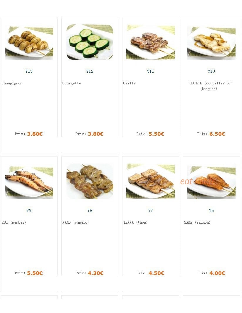Coki sushi — carte page 7