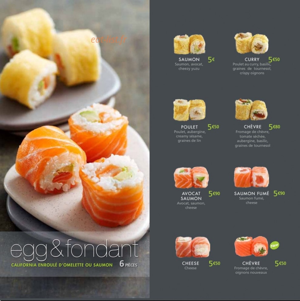 Coté Sushi — carte page 10