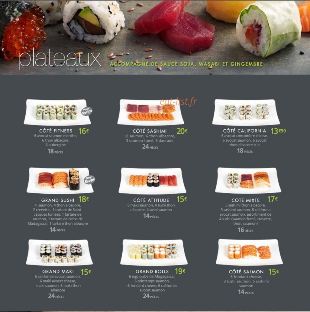Coté Sushi — carte page 24
