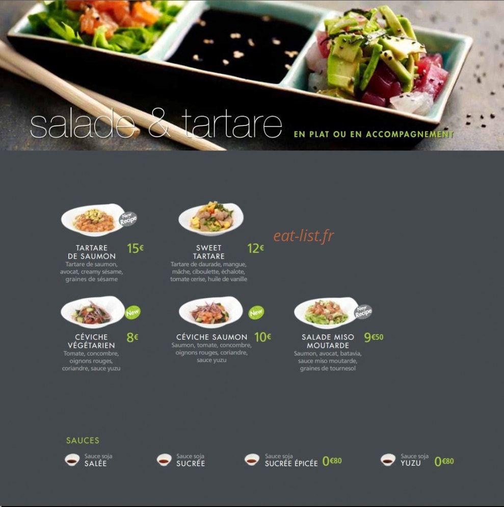 Coté Sushi — carte page 9