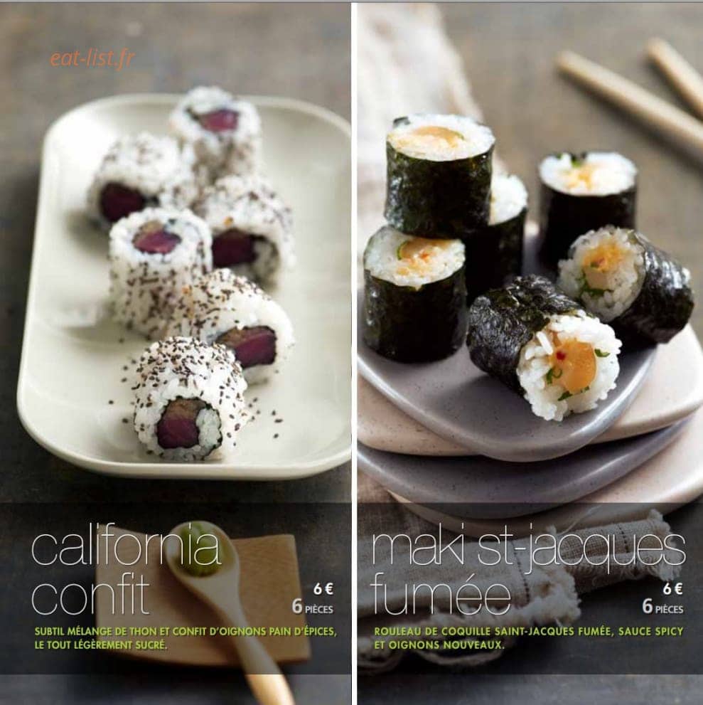 Coté Sushi — carte page 5
