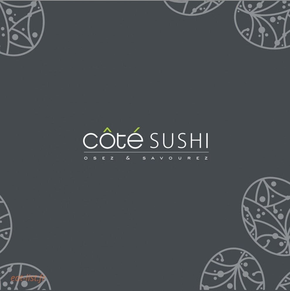 Coté Sushi — carte page 28
