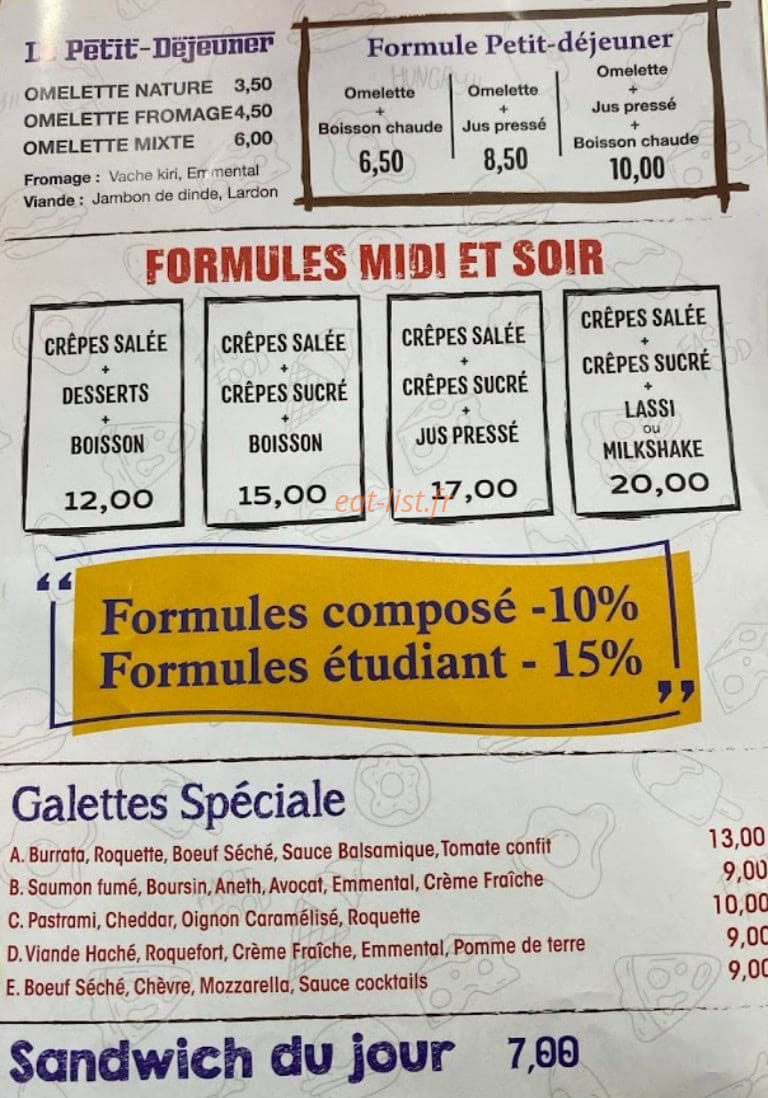 Crepes Da — carte page 2