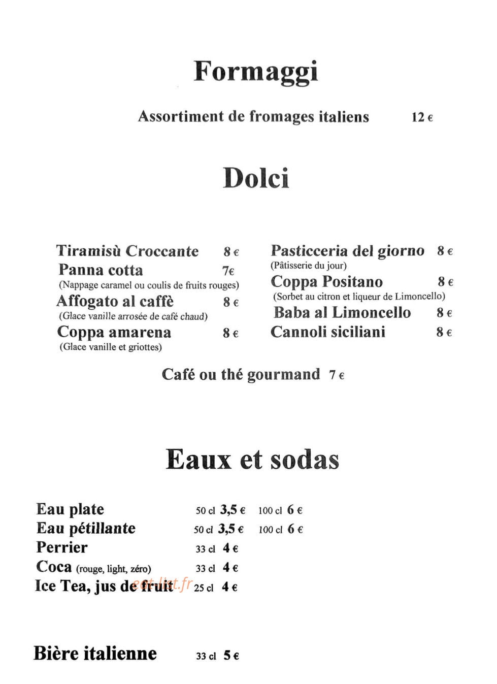 Croccante — carte page 4