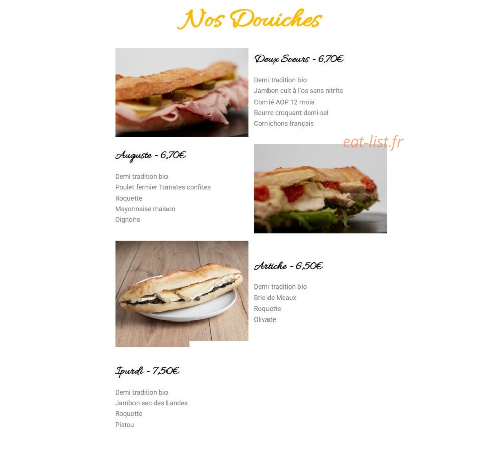 Cul De Cochon — carte page 1