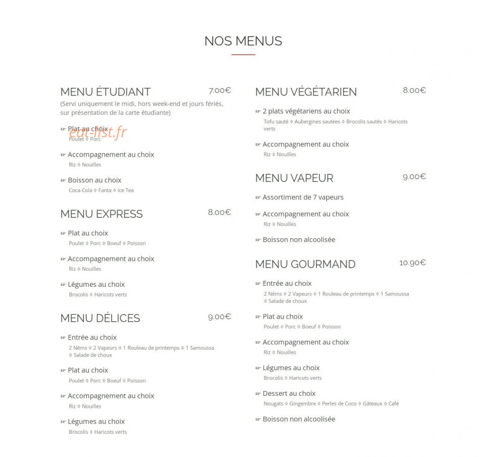Délices de la Croix Nivert — carte page 2
