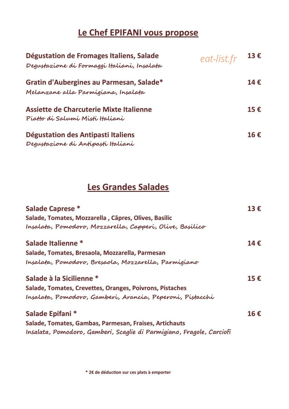 Epifani — carte page 1
