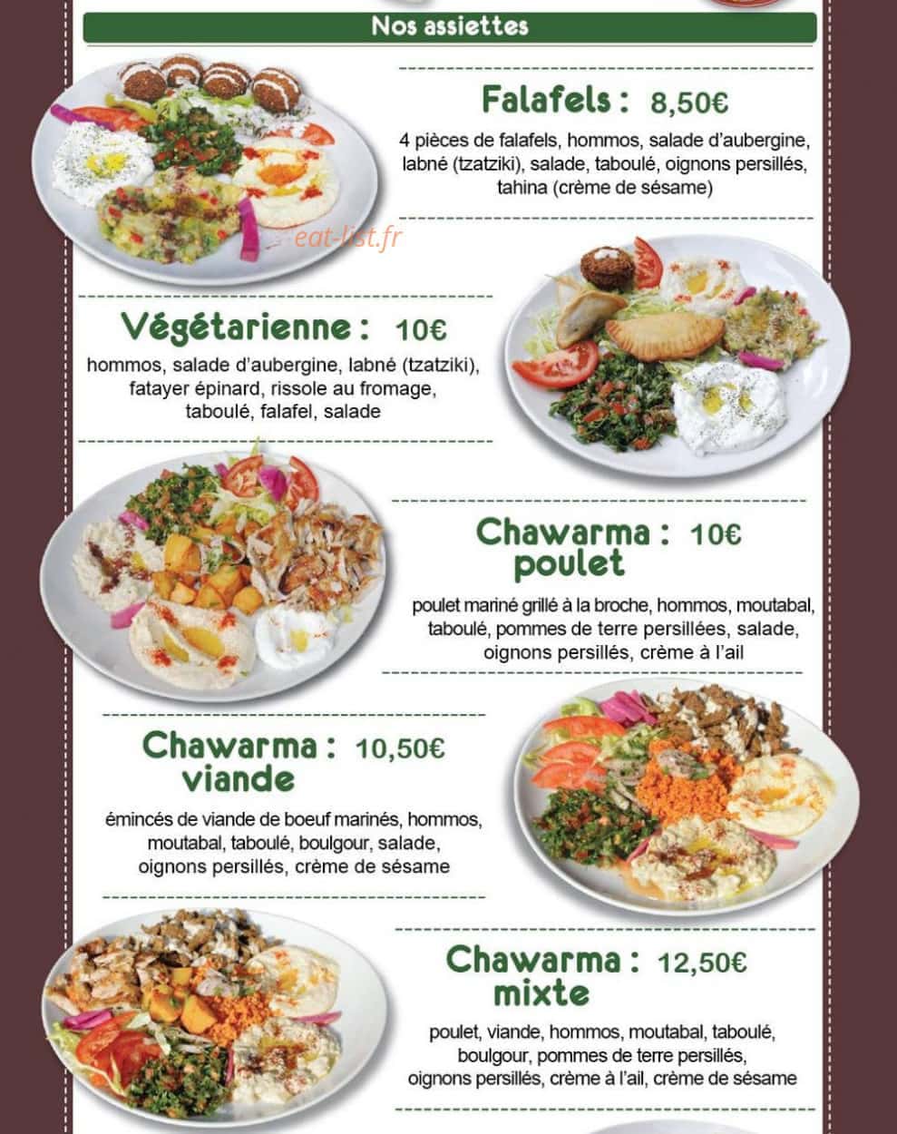 Falafelo — carte page 2