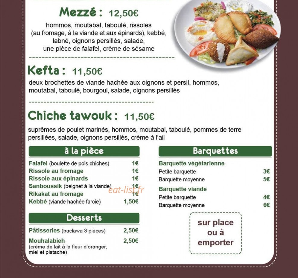 Falafelo — carte page 3