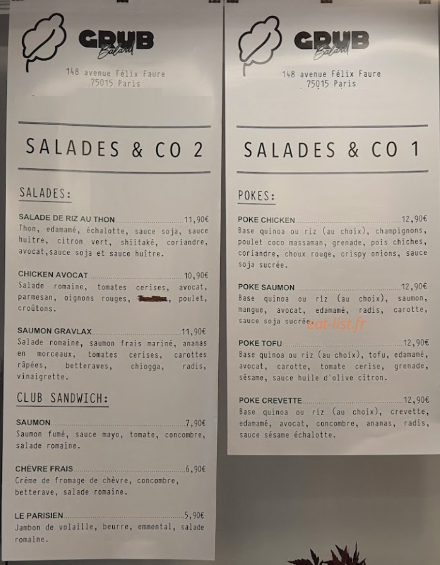 Fast Balard — carte page 1