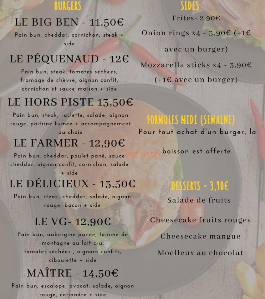 Food Court — carte page 3