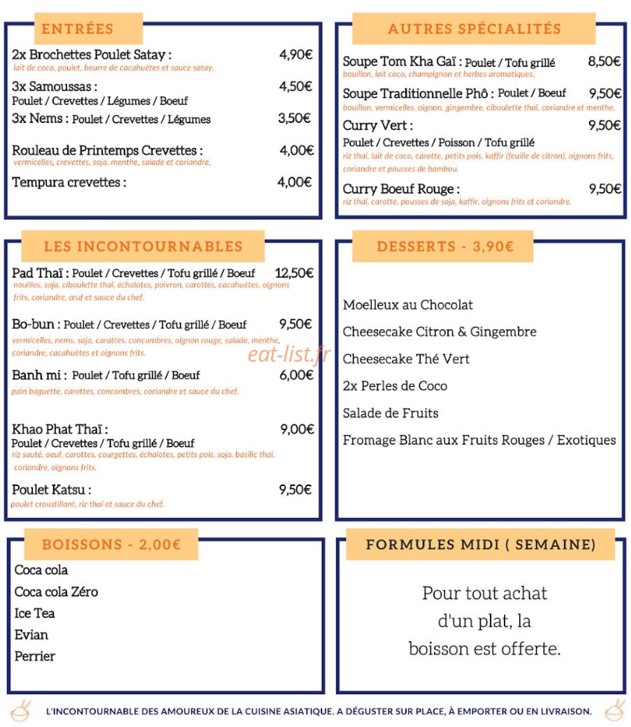 Food Court — carte page 1