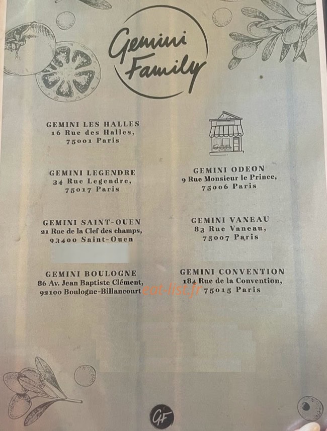 Gemini Convention — carte page 1