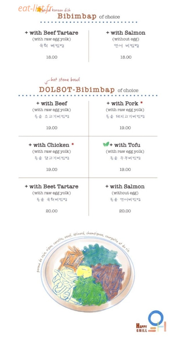 Happy Grill — carte page 4