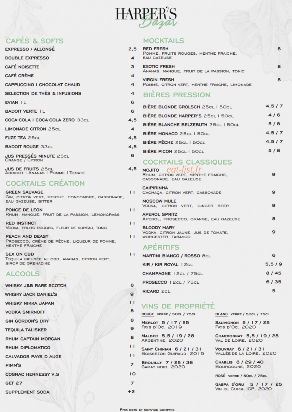 Harper's — carte page 2