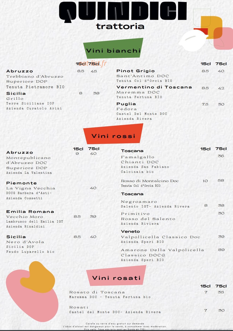 Ilvolo Bar Rooftop — carte page 5