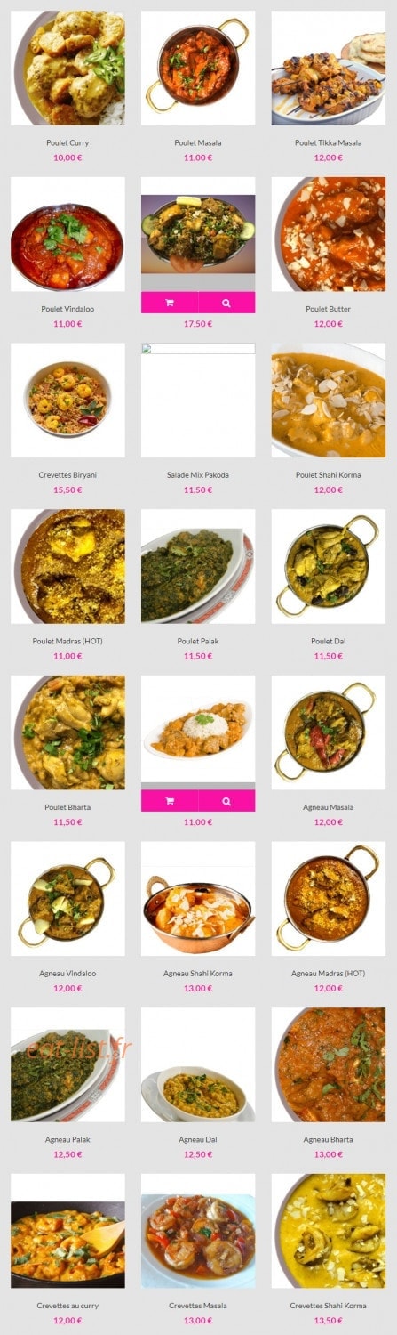 Indian Swad — carte page 3
