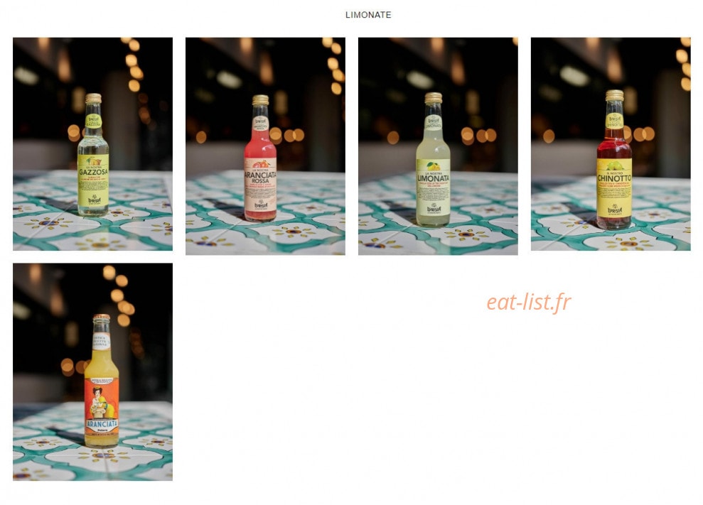 Italian Trattoria — carte page 9