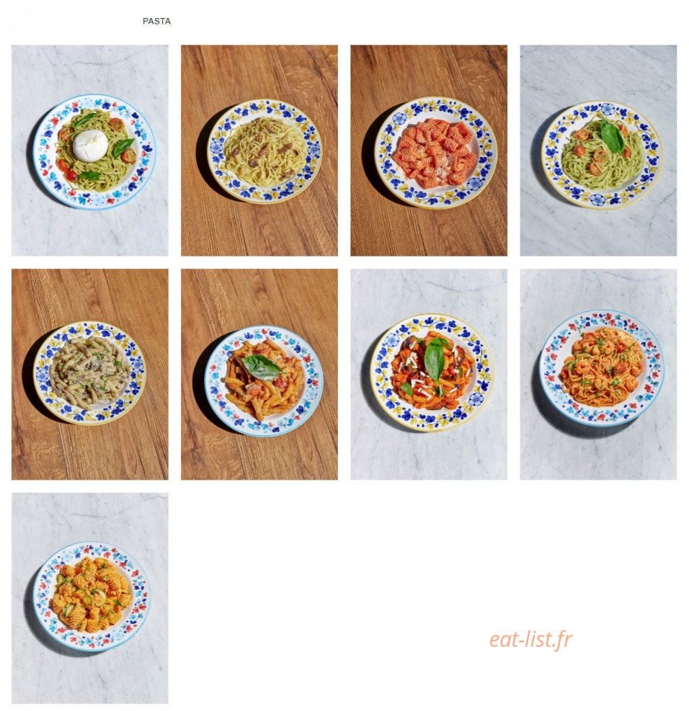 Italian Trattoria — carte page 2