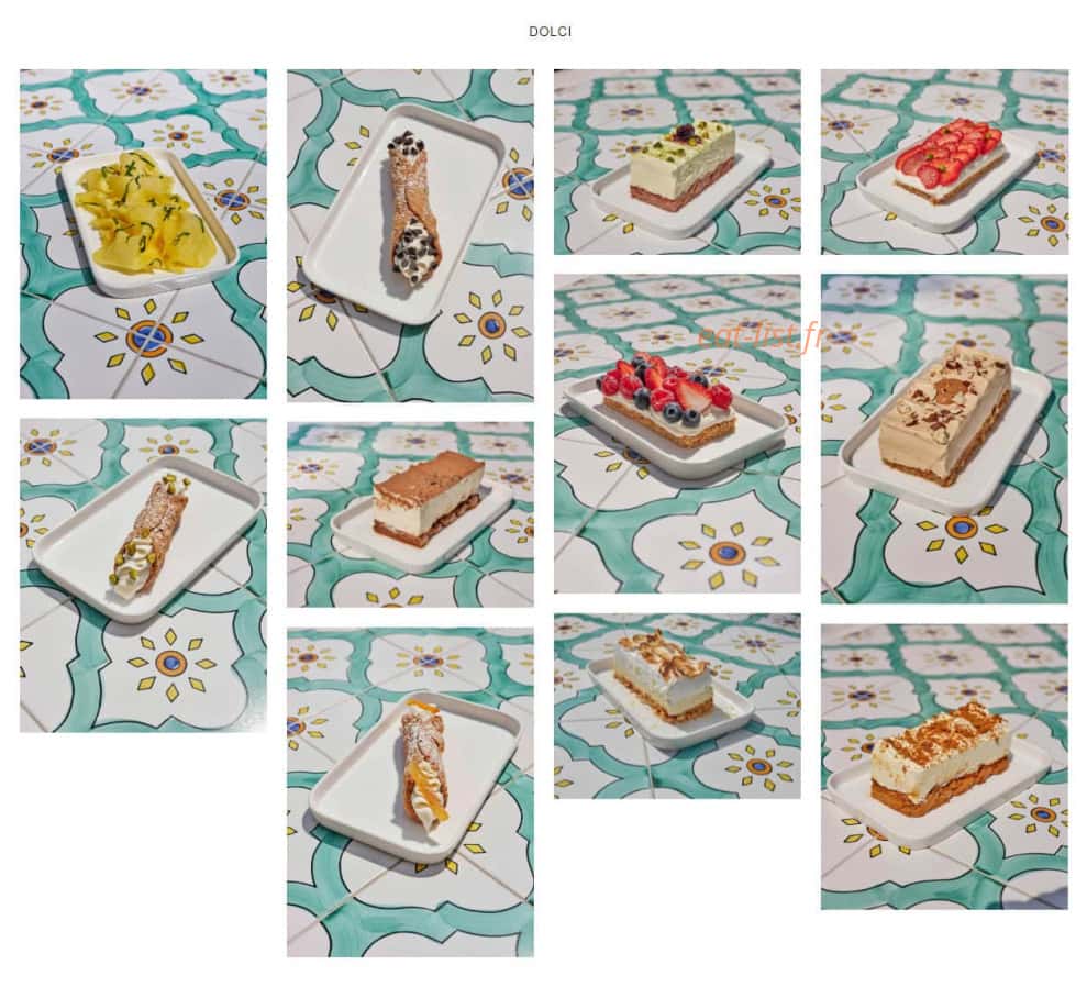 Italian Trattoria — carte page 5
