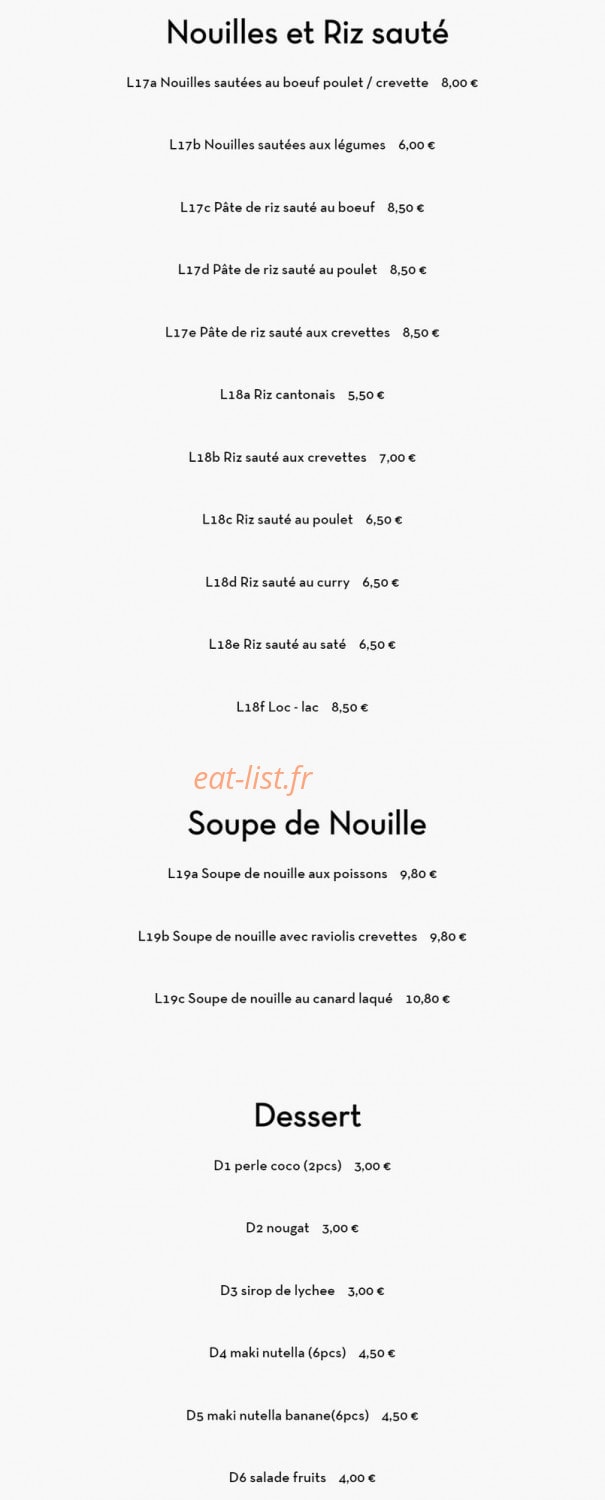 Itouya — carte page 19