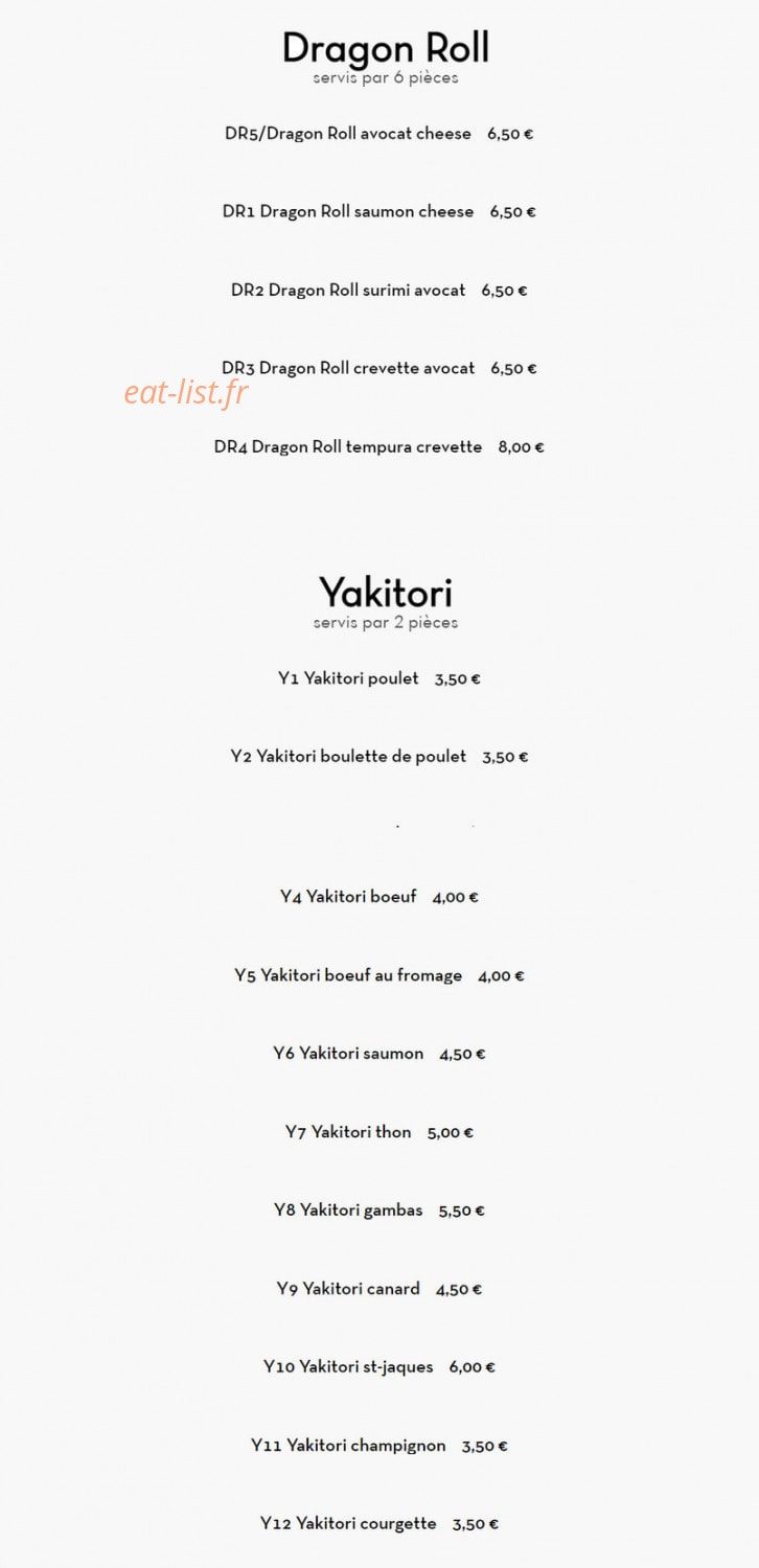 Itouya — carte page 18