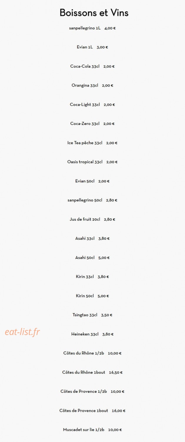 Itouya — carte page 20