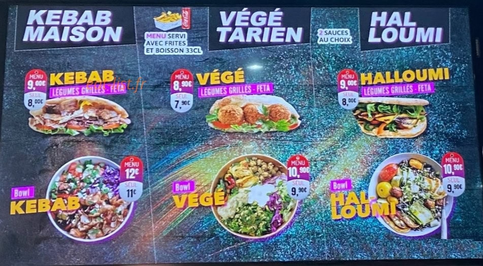 Juba Kebab — carte page 4