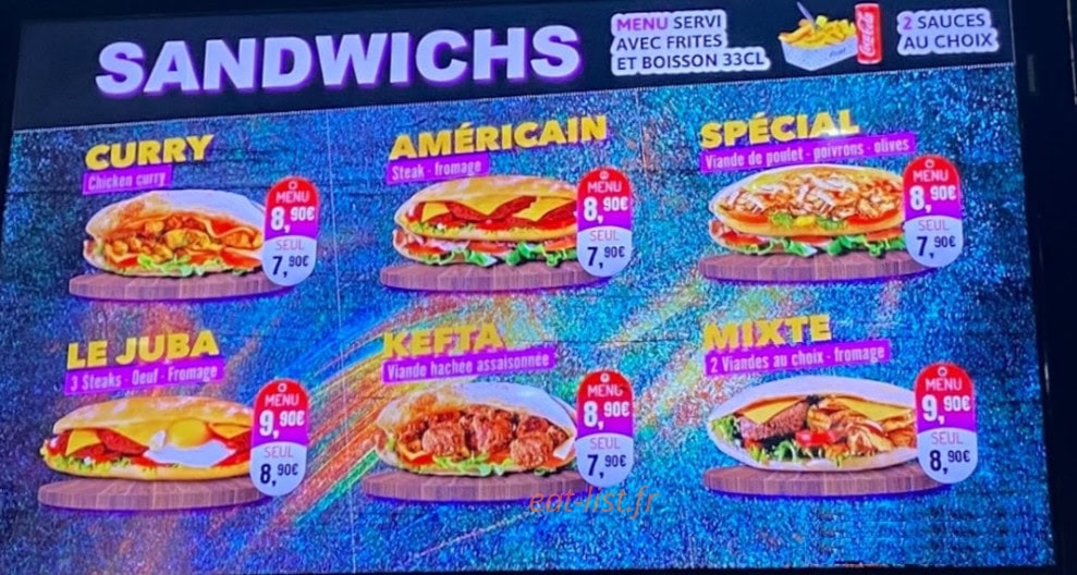 Juba Kebab — carte page 2
