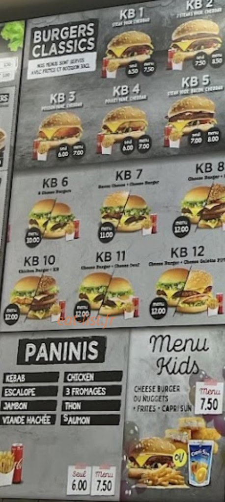 Kb Grill — carte page 3