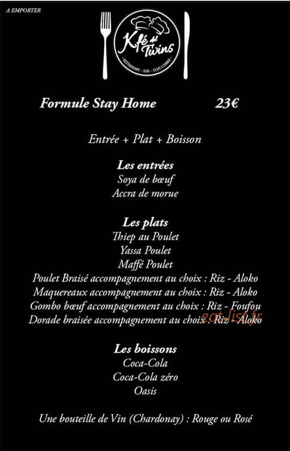 Kfe Del Twins — carte page 1