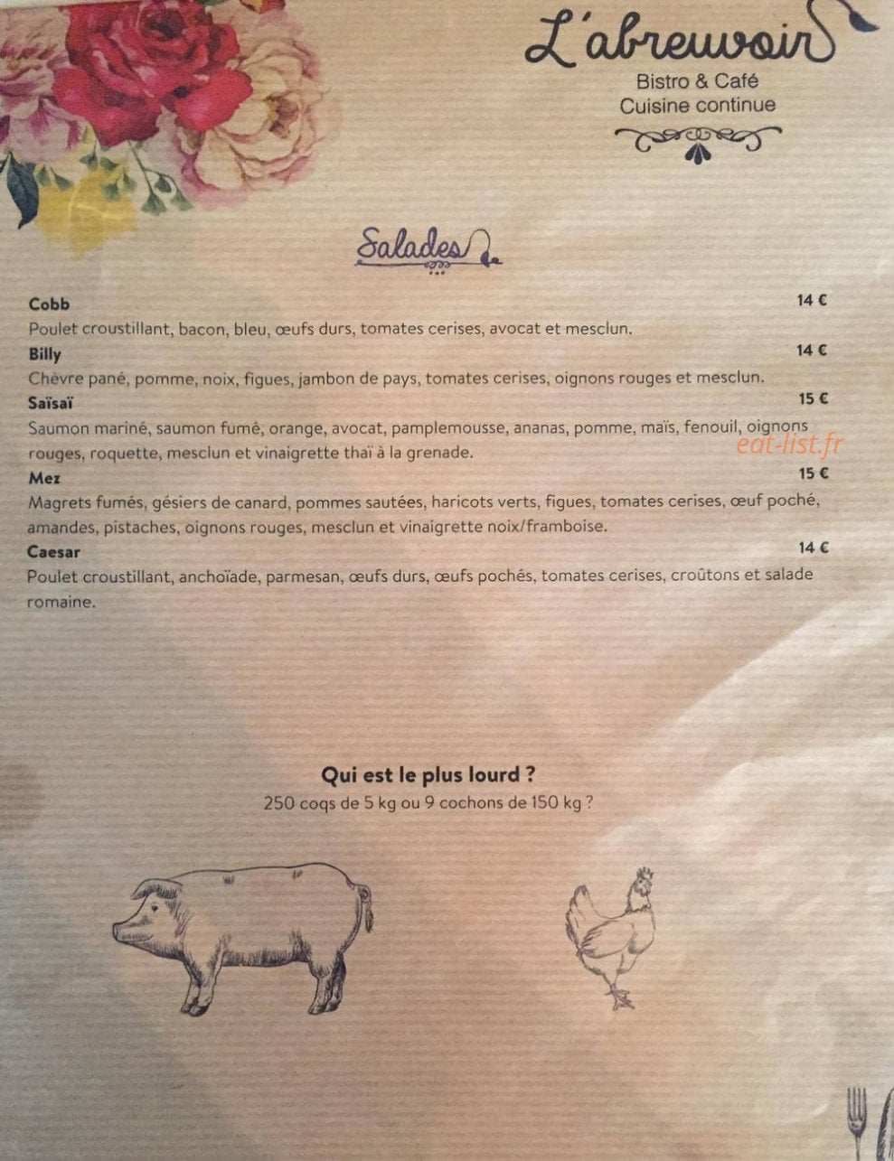 L'Abreuvoir — carte page 2