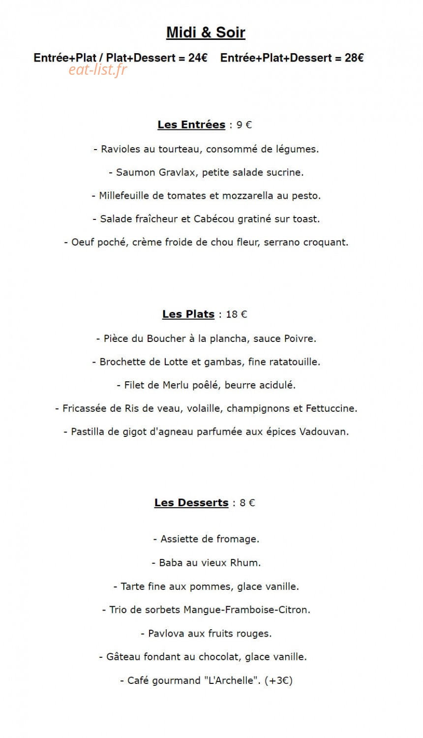 L'Archelle — carte page 1