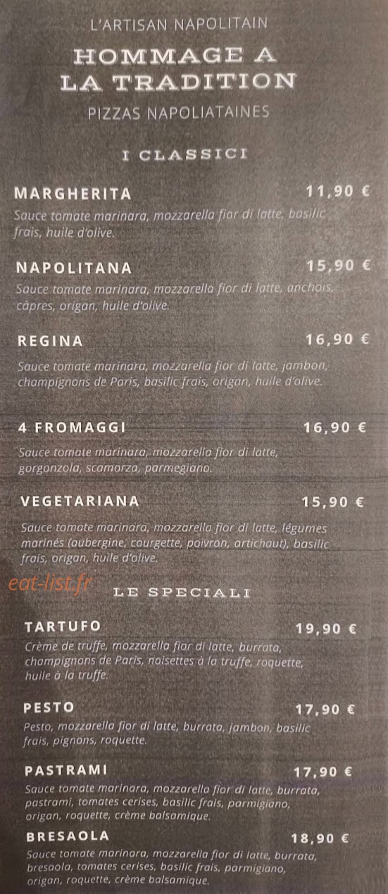 L'artisan Napolitain — carte page 3