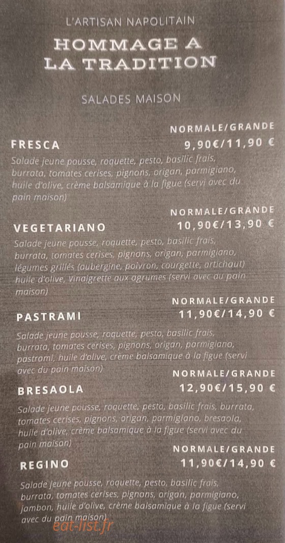 L'artisan Napolitain — carte page 4