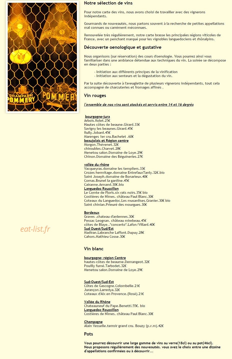 L'Authentique — carte page 2
