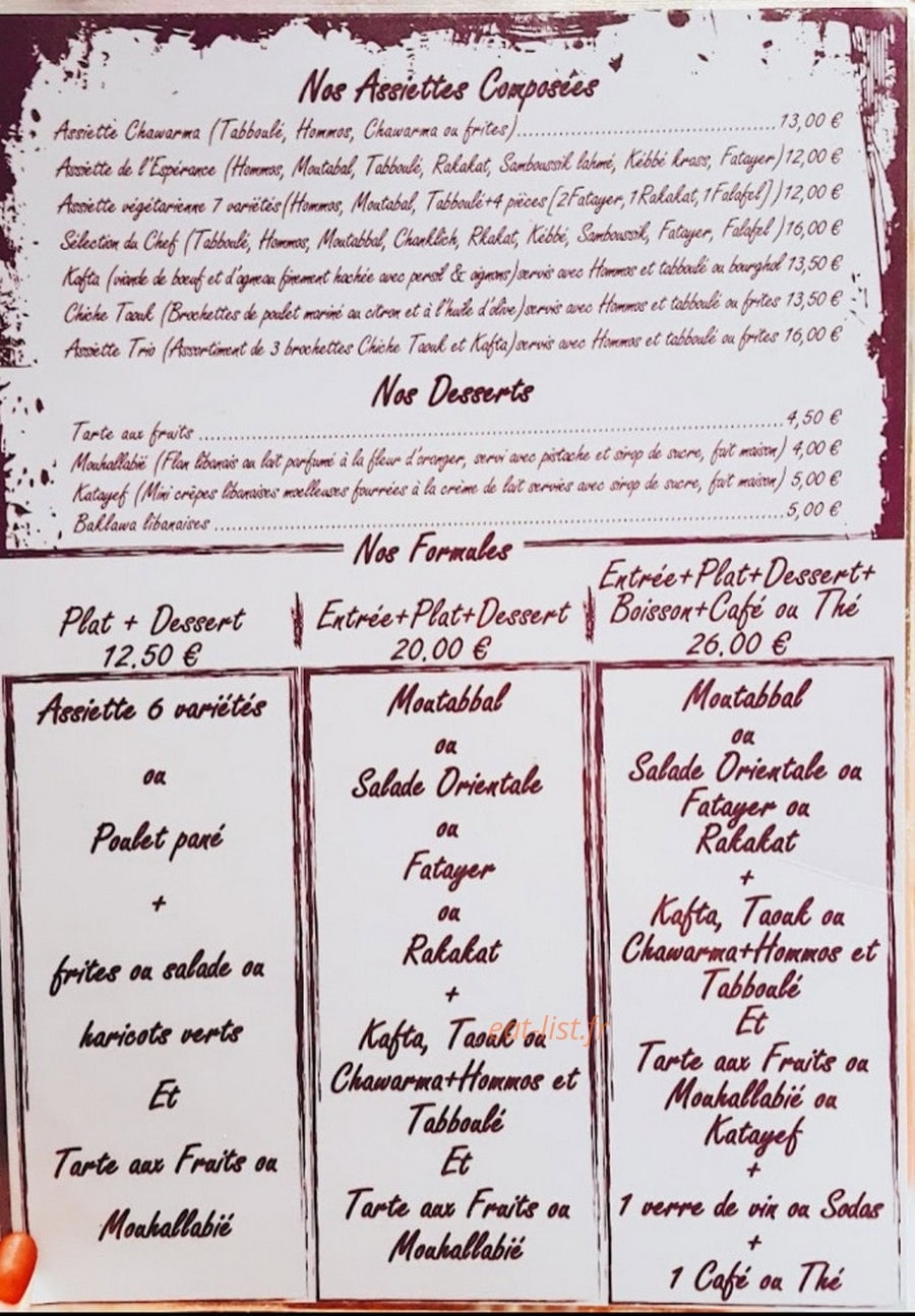 L'espérance — carte page 3