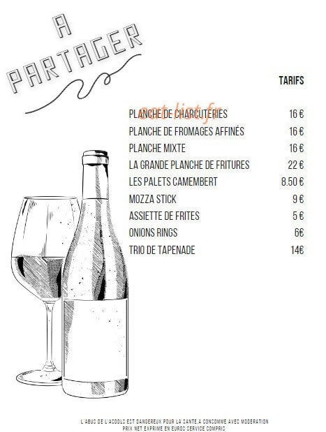 L'Oenomaniac — carte page 1