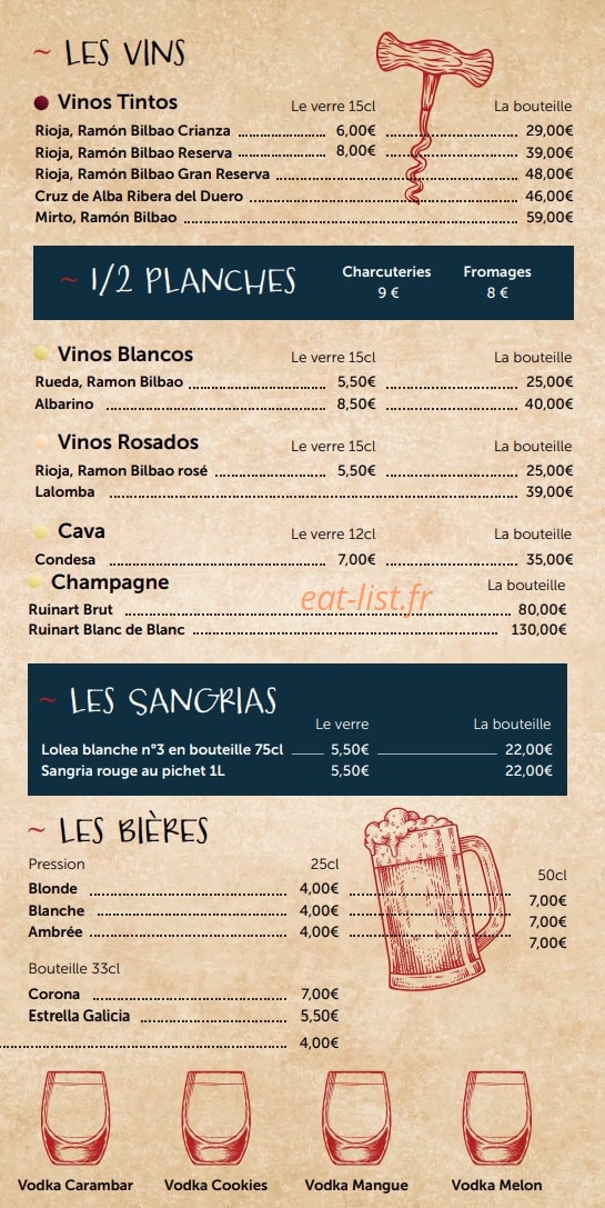La Bodega Cambronne — carte page 5