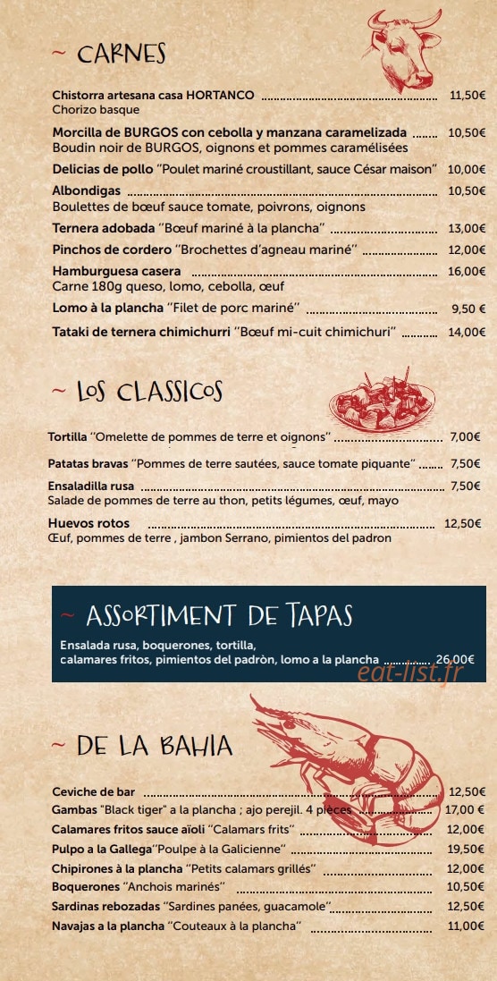 La Bodega Cambronne — carte page 2