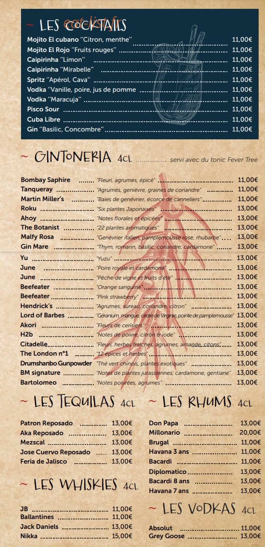 La Bodega Cambronne — carte page 6