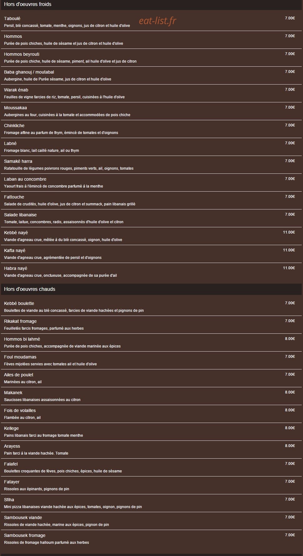 La cime — carte page 2