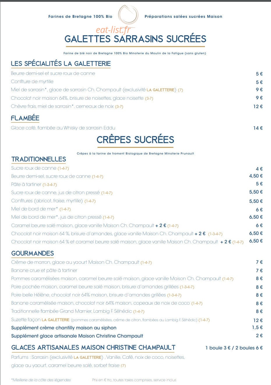La Galetterie — carte page 4