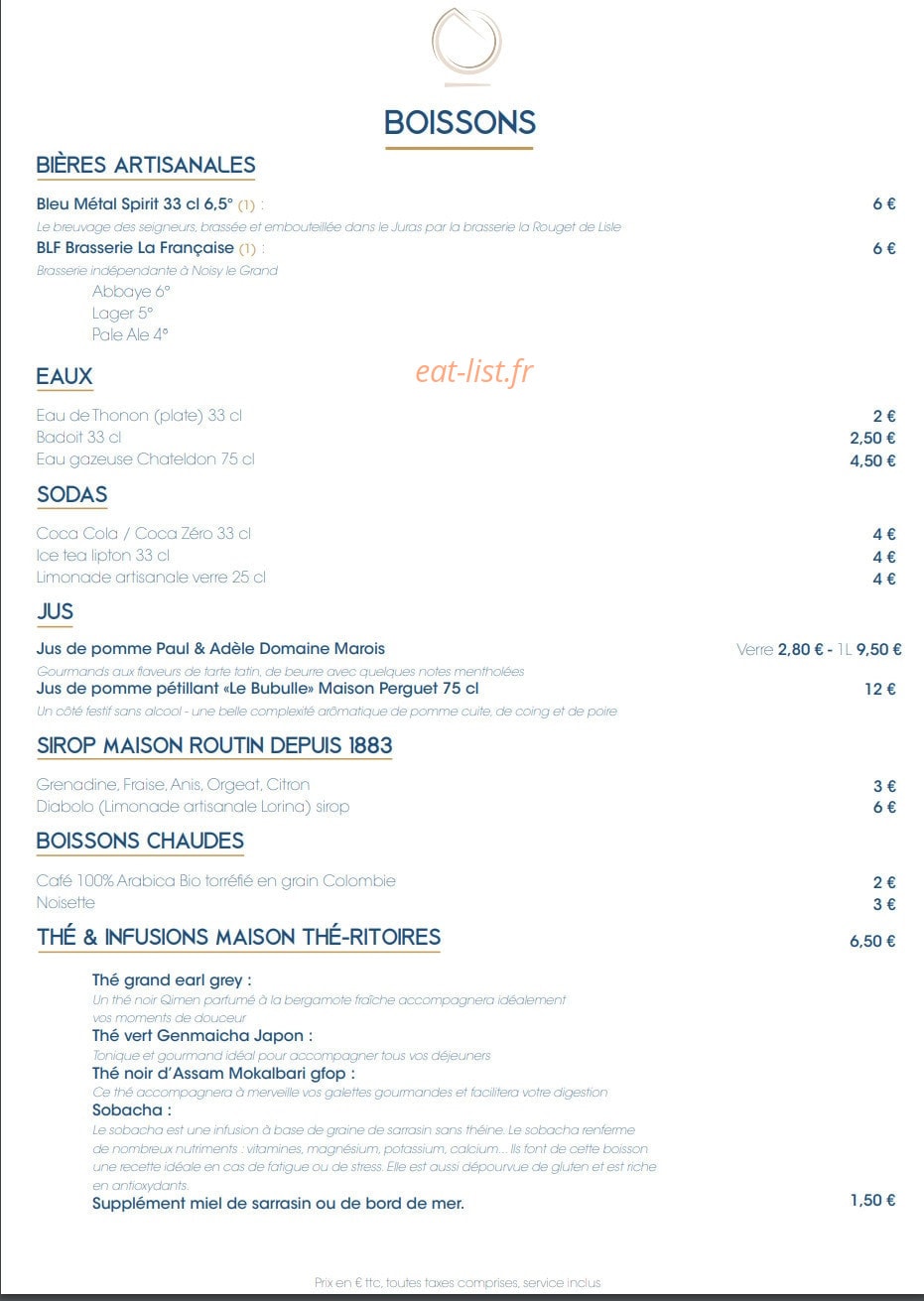 La Galetterie — carte page 7