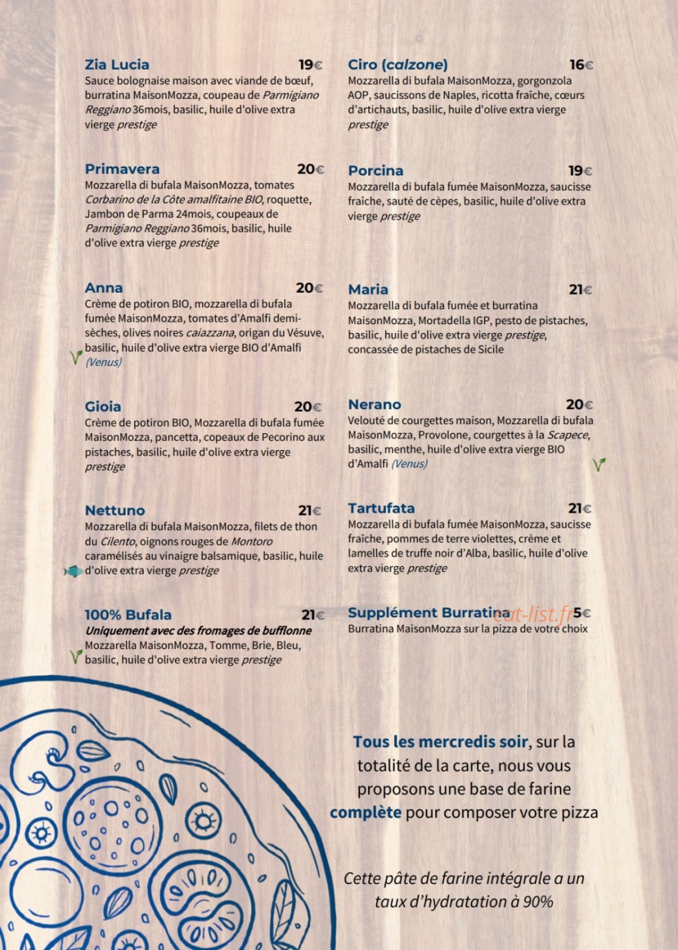 La Maison de la Mozzarella — carte page 2